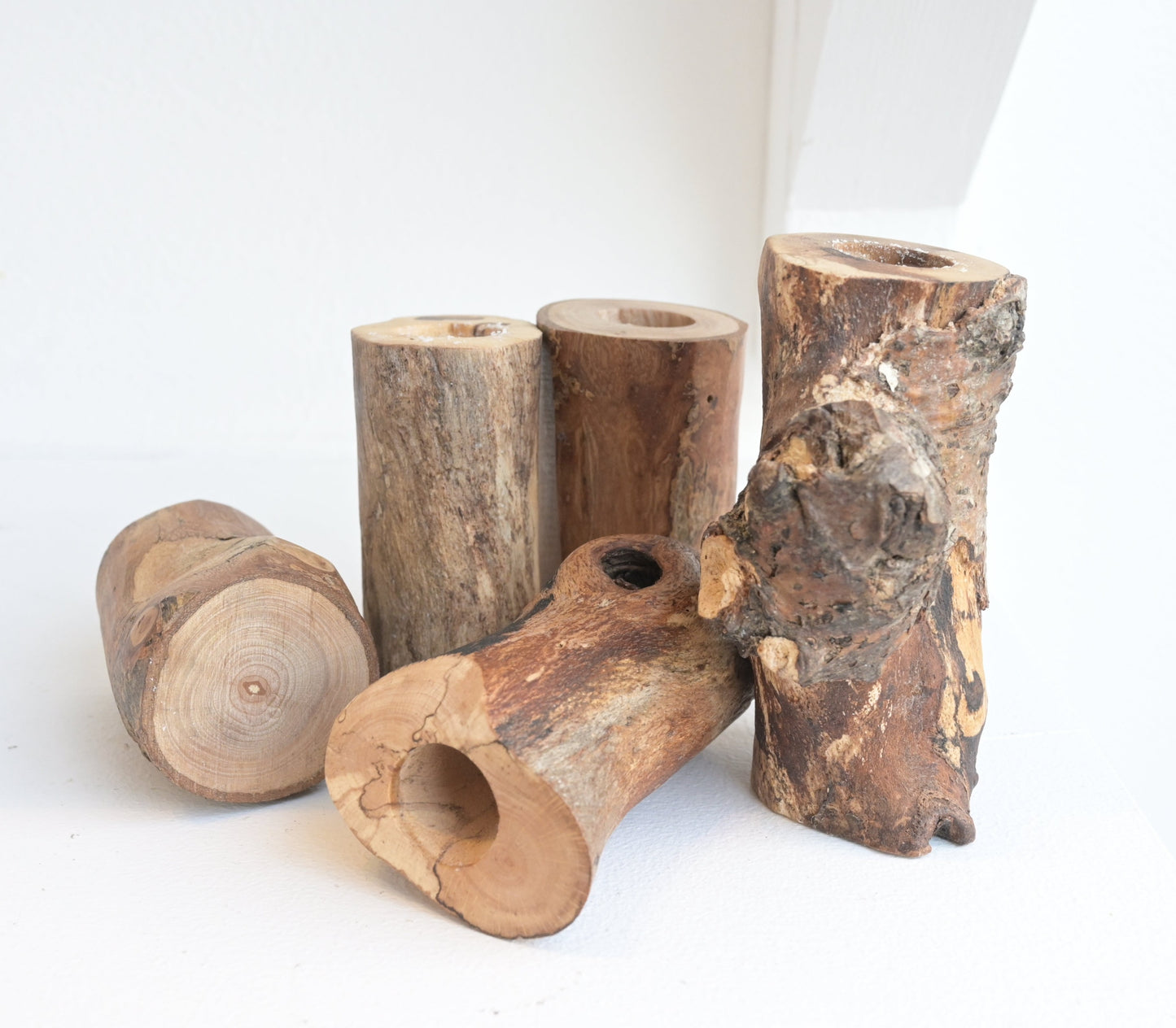 Sam Ayre: Wooden Candle Holders