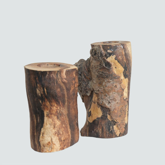 Sam Ayre: Wooden Candle Holders