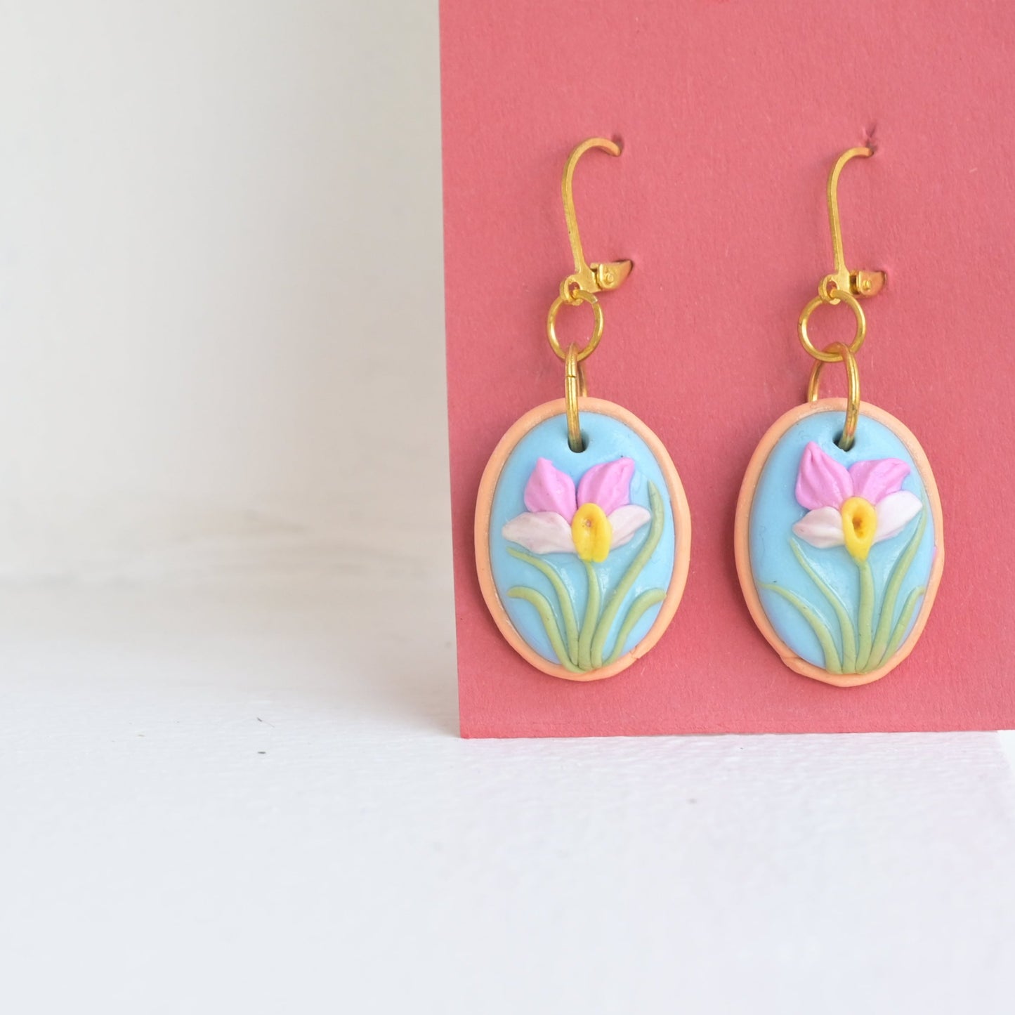 Hannah Lim: Oval Orchid Earrings
