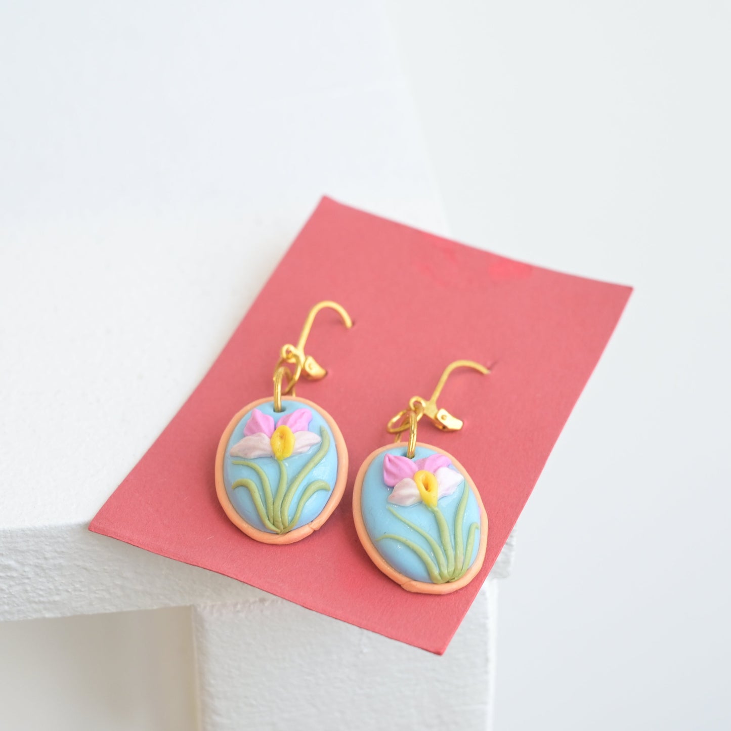 Hannah Lim: Oval Orchid Earrings