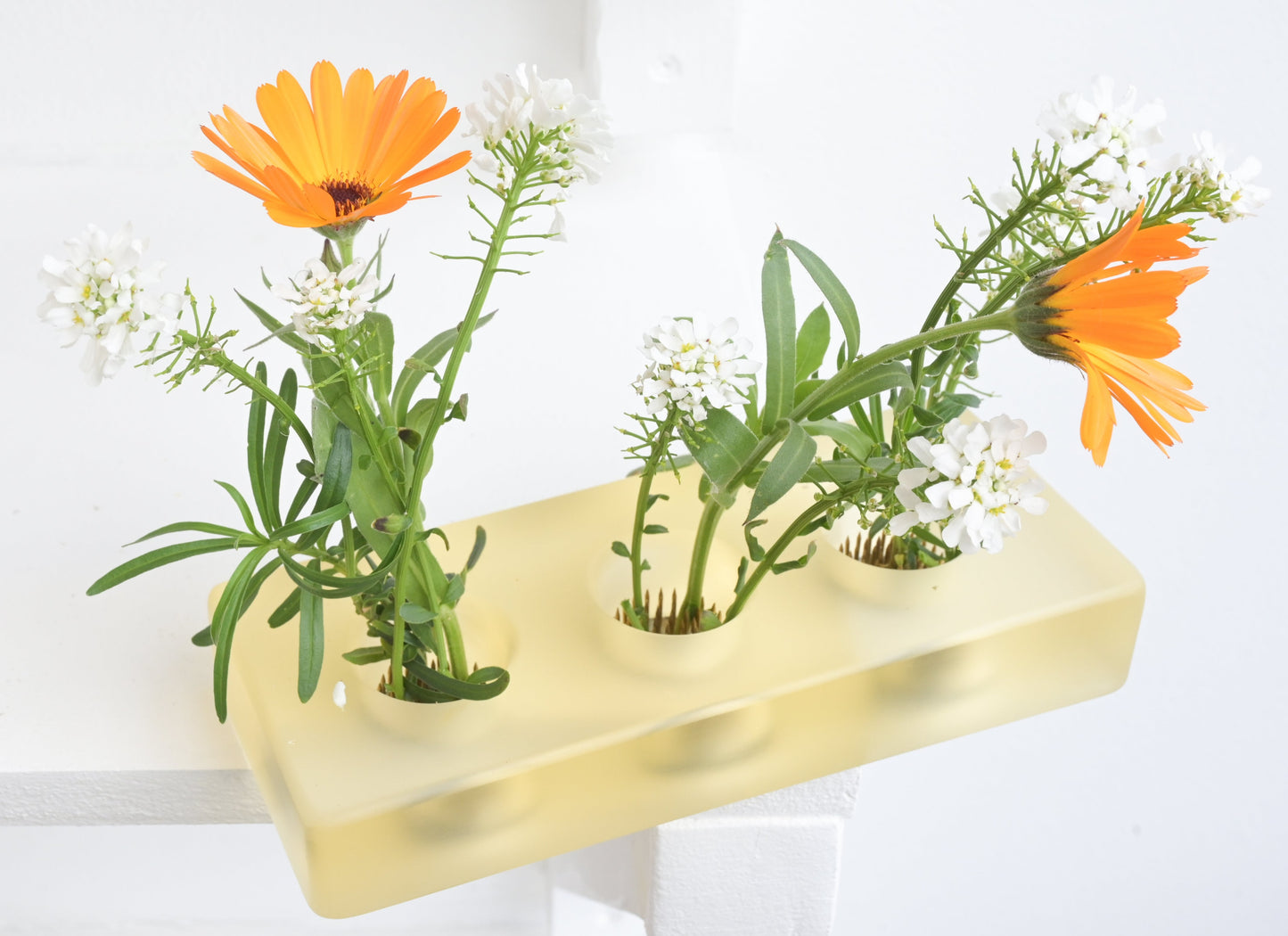 Moss duo: Resin flower arrangement base