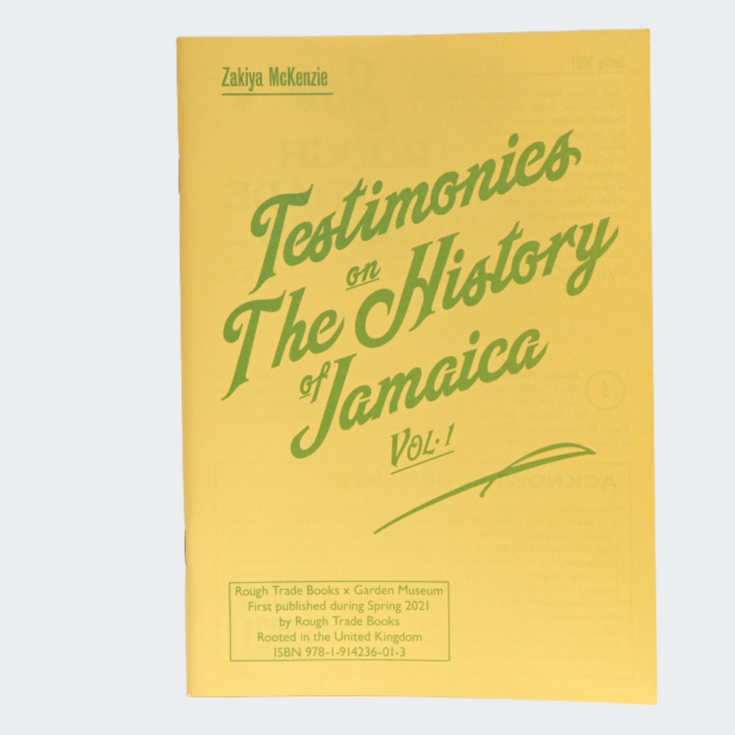 Testimonies on The History of Jamaica Vol.1