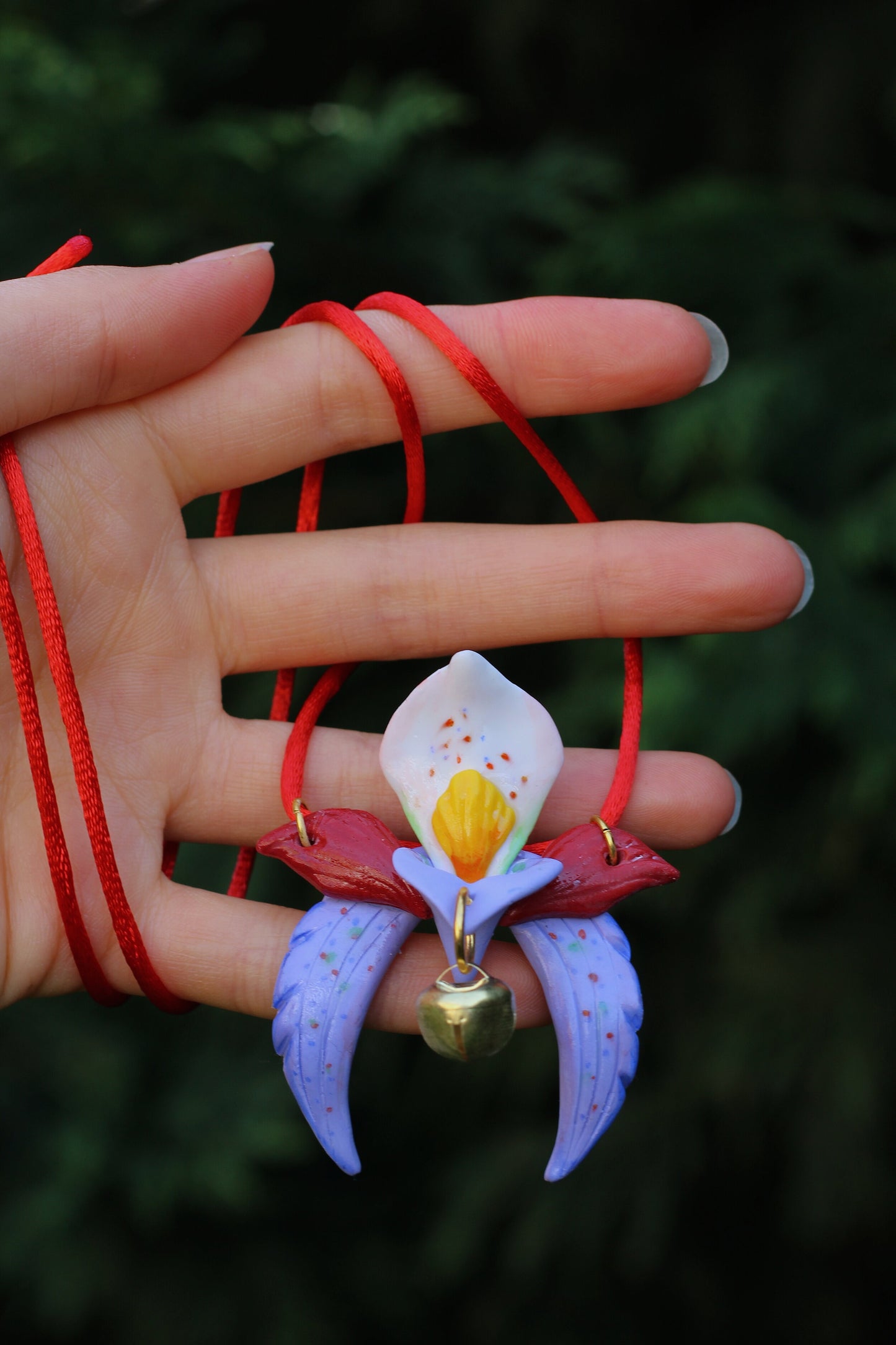 Hannah Lim: Pierced Orchid Necklace